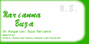 marianna buza business card